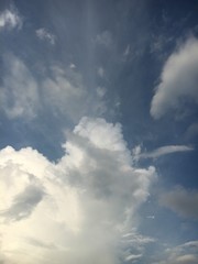 blue sky with white cloud