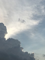 blue sky with white cloud