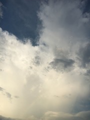 blue sky with white cloud