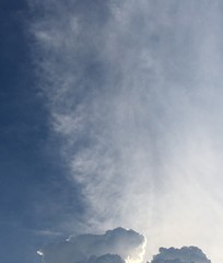 blue sky with white cloud