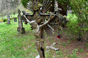 friedhof in obergrund, tschechien