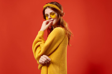 portrait of a young beautiful woman with perfect skin