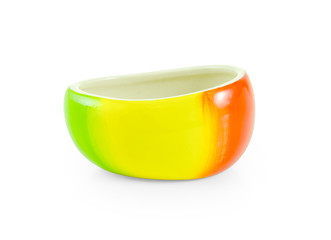 empty bowl isolated on white background