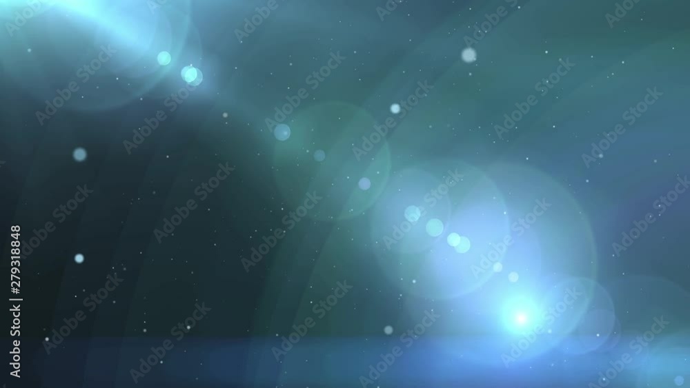 Poster abstract background with animated camera lens flare.