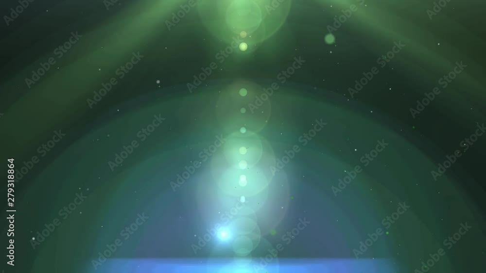 Poster abstract background with animated camera lens flare.