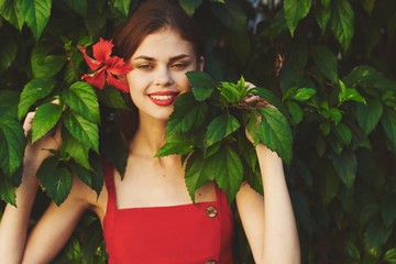 woman in garden