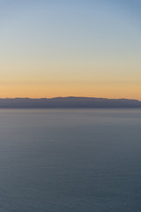 sunset over the lake