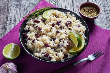 Caribbean Rice and Red Beans in a bowl