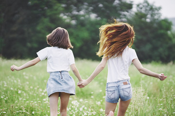 Fototapeta premium happy mother and daughter