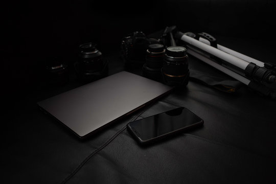 photographic objects to edit photos, objectives, camera etc