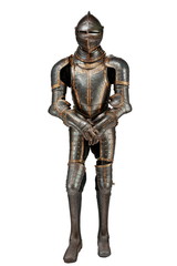 medieval black knights armour