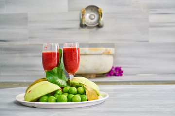 Turkish bath and refreshing drinks
