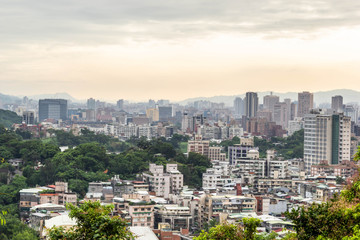 Fototapeta na wymiar View of the city of Taipei