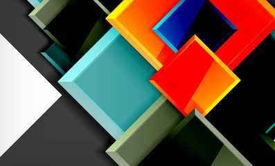 Colorful square and rectangle blocks background