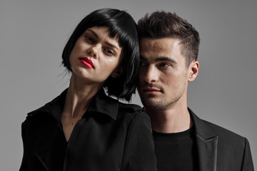 portrait of young fashion couple