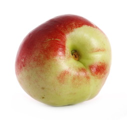 Fresh peach fruit isolated on white background