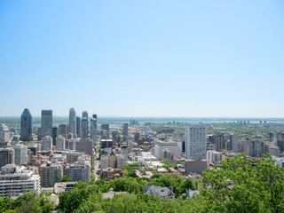 Naklejka premium Scenic view of Montreal, Canada, in the middle of summer