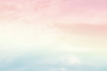 Fototapeta na wymiar cloud background with a pastel colour 