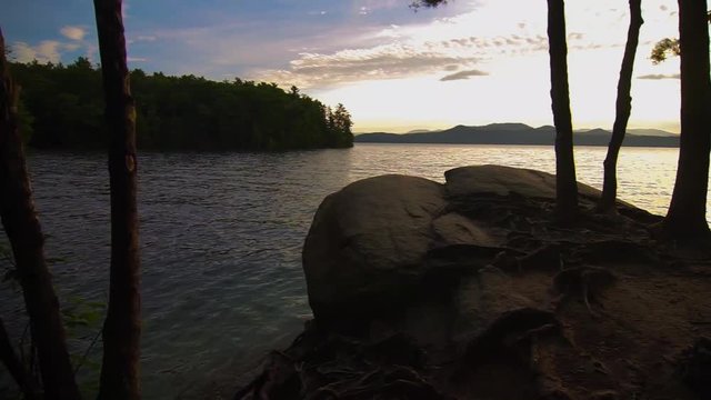 Beautiful landscape scenes at lake jocassee south carolina