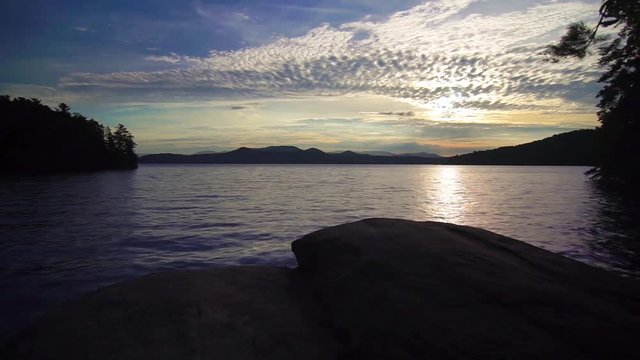Beautiful landscape scenes at lake jocassee south carolina