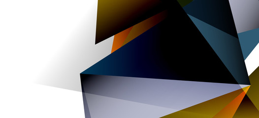 Triangle geometric background in trendy style on light background. Retro vector illustration. Colorful bright. Trendy modern style. Vector business illustration.