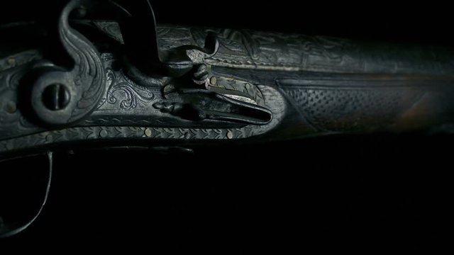 Passing Antique Shotgun Closeup