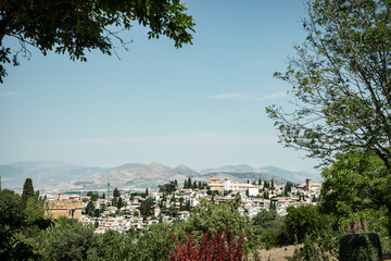 Alhambra paisaje albaycin pomo decoración árabe en Granada