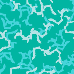 Sea camouflage of various shades of blue and green colors