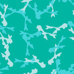 Sea camouflage of various shades of blue and green colors