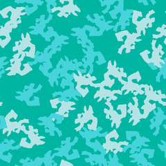 Sea camouflage of various shades of blue and green colors