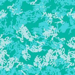 Fototapeta na wymiar Sea camouflage of various shades of blue and green colors