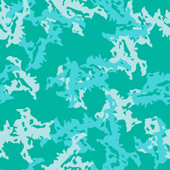 Sea camouflage of various shades of blue and green colors