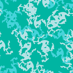 Sea camouflage of various shades of blue and green colors