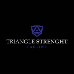 Triangle Strength or Strong or Defense Logo Design Vector