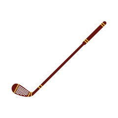 Vector field hockey stick flat icon for team sport