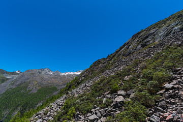 snow mountains of the Dag glacier national park at Chengdu China