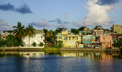 Obraz premium River scenery in Mahebourg, Mauritius
