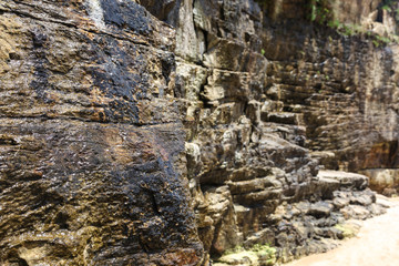 Rock wall in northern Spain