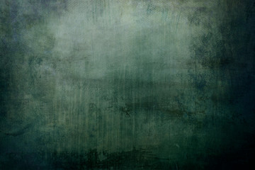 dark green grungy  canvas background or texture