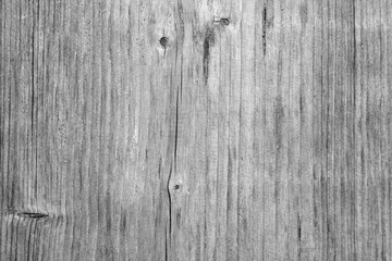 Wooden board texture in black and white.