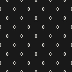 Minimalist vector seamless pattern. Simple texture with small linear shapes