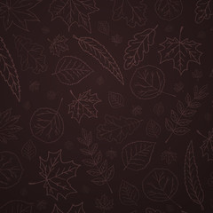 Autumn background with leaves for shopping sale or promo poster and frame leaflet or web banner and social media.