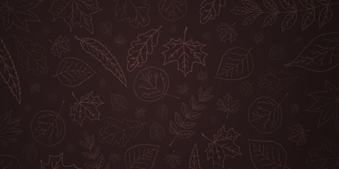 Autumn background with leaves for shopping sale or promo poster and frame leaflet or web banner and social media.