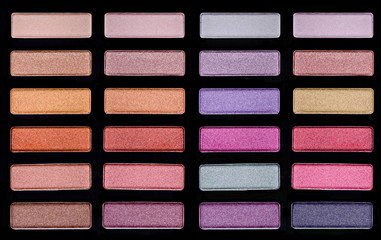 Colorful Eye Shadow Palette Makeup.