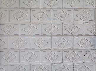 Retro tile on wall