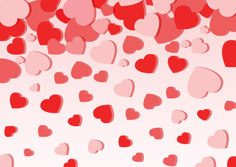 heart on pink background 