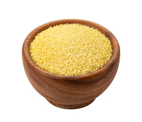 Couscous isolated on white background with clipping path