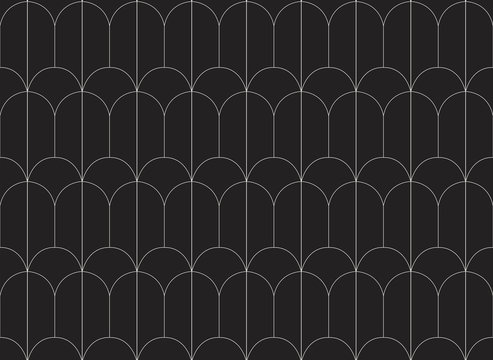 Luxury art deco seamless pattern. Abstract vector background. Geometric damask texture.