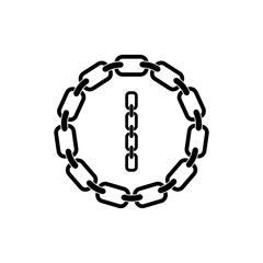 Chain link icon vector illustration
