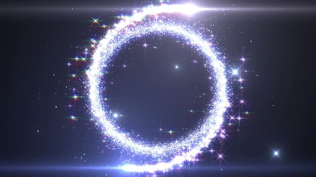 Opening Glitter Sparkling Particles intro